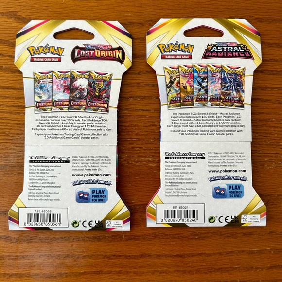 New Pokémon trading cards Sword & Shield Astral Radiance & Lost Origin Boosters - Picture 2 of 6